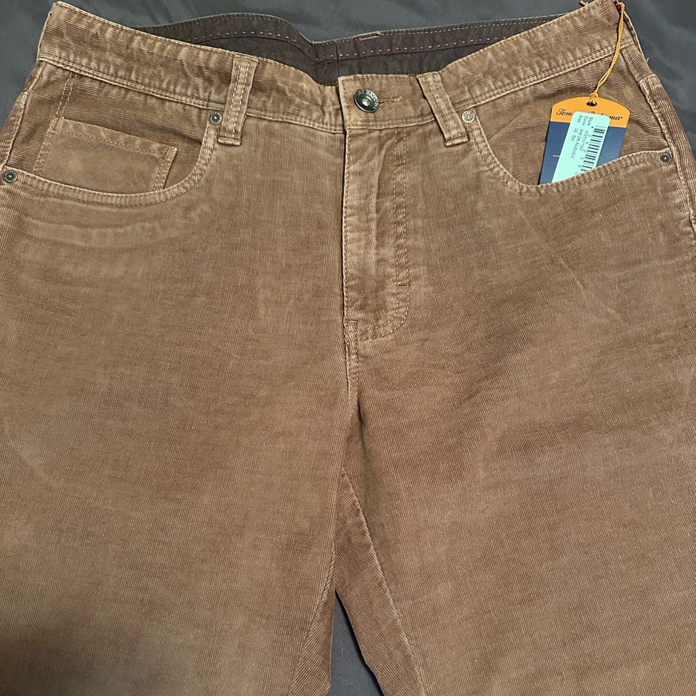 Tommy Bahama Fine Cords 32x34 Dark Nubuck Pants Slacks NWT